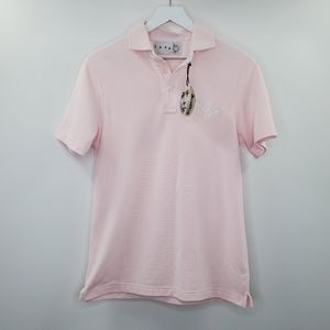 Sake Los Angeles Men's Bubble Gum Pink Polo T NEW